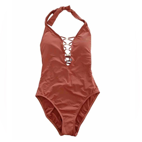 Bleu Rod Beattie One Piece Swimsuit Women’s 4  Cinnamon Strappy NWT $119 - Picture 4 of 8